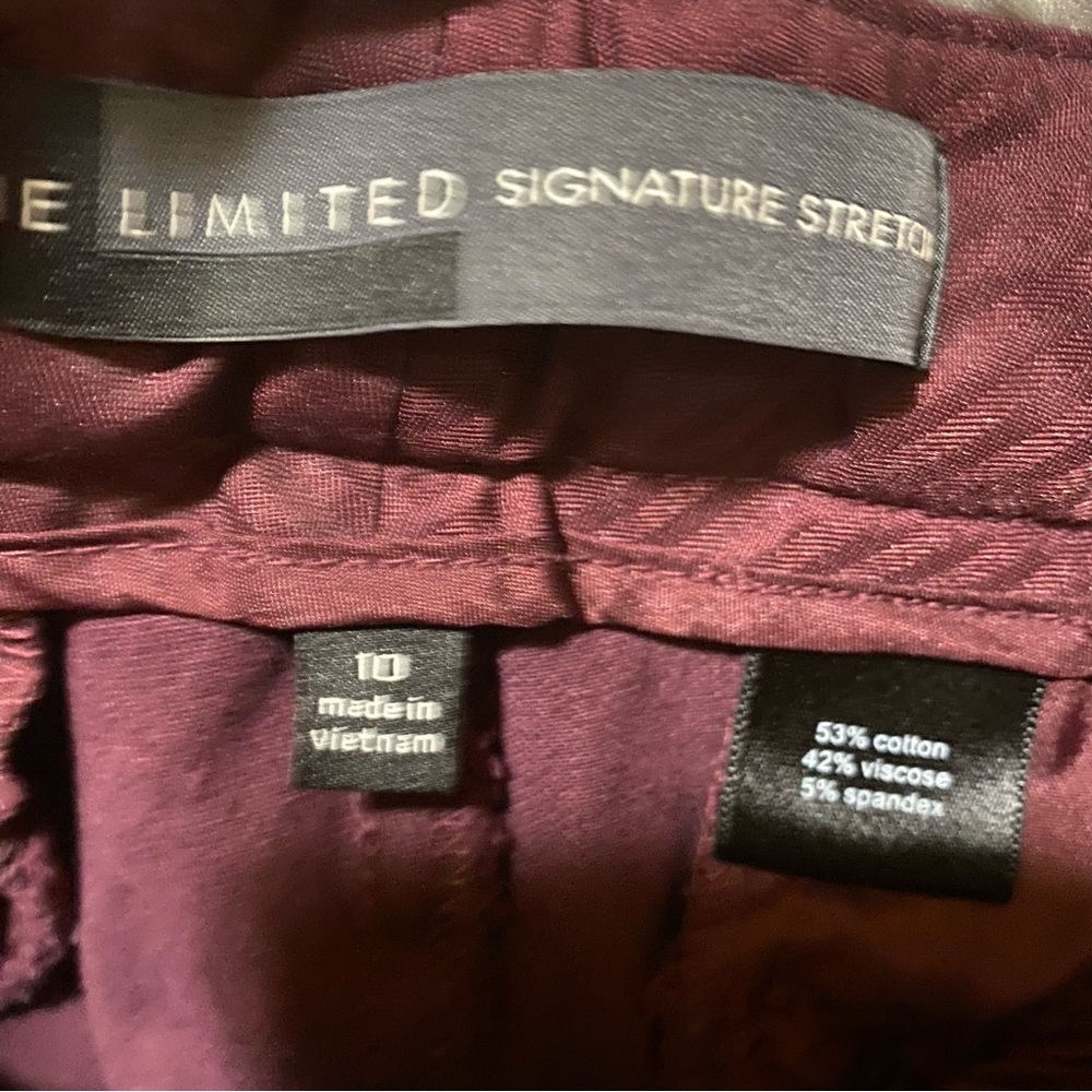 The Limited Deep Red Straight Leg Pants - Picture 3 of 6